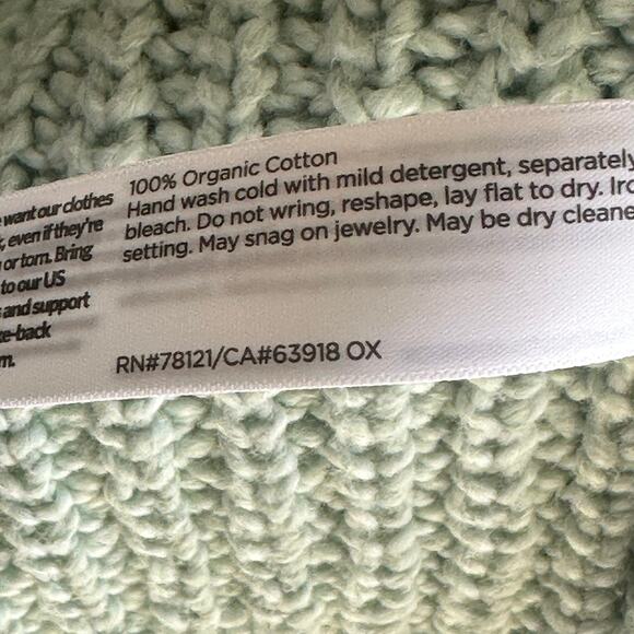 Eileen Fisher Ribbed Knit Organic Cotton Cardigan Sweater - Picture 8 of 8